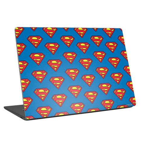 DC Comics Superman Logo Pattern Universal Laptop 16.6in (13.4 x 9.7in) Skin